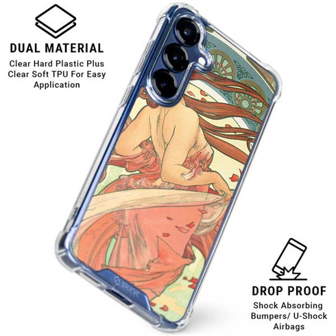 The Arts: Dance by Mucha Galaxy S25 Clear Case